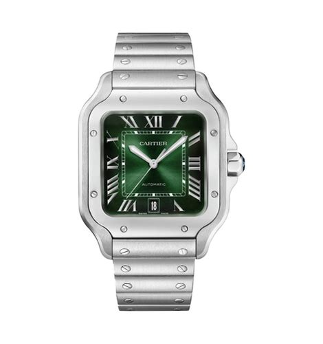 Super Clone Santos de Cartier Green Dial 